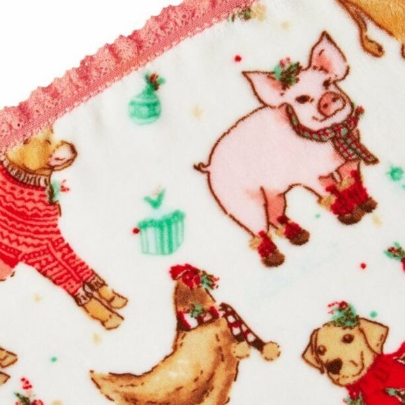 THE PIONEER WOMAN Velvet Plush Throw Blanky RANCH DANCE 50" x 72" - Picture 2 of 4